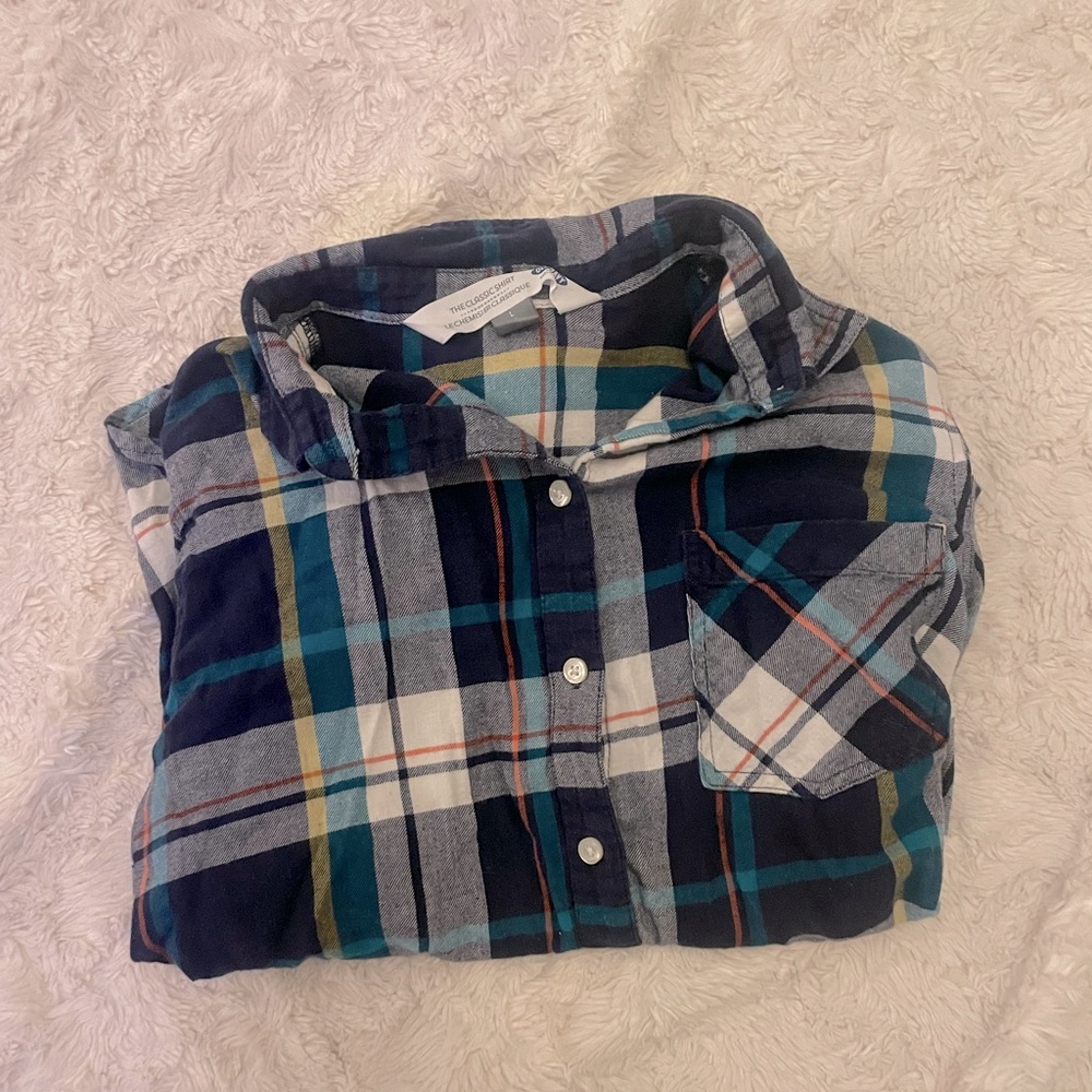 Old Navy Plaid Button Up | L